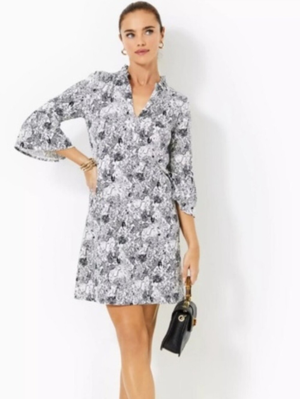 Lilly Pulitzer Hayes Shift Dress " Onyx Animal Magnetism" Sz.XS